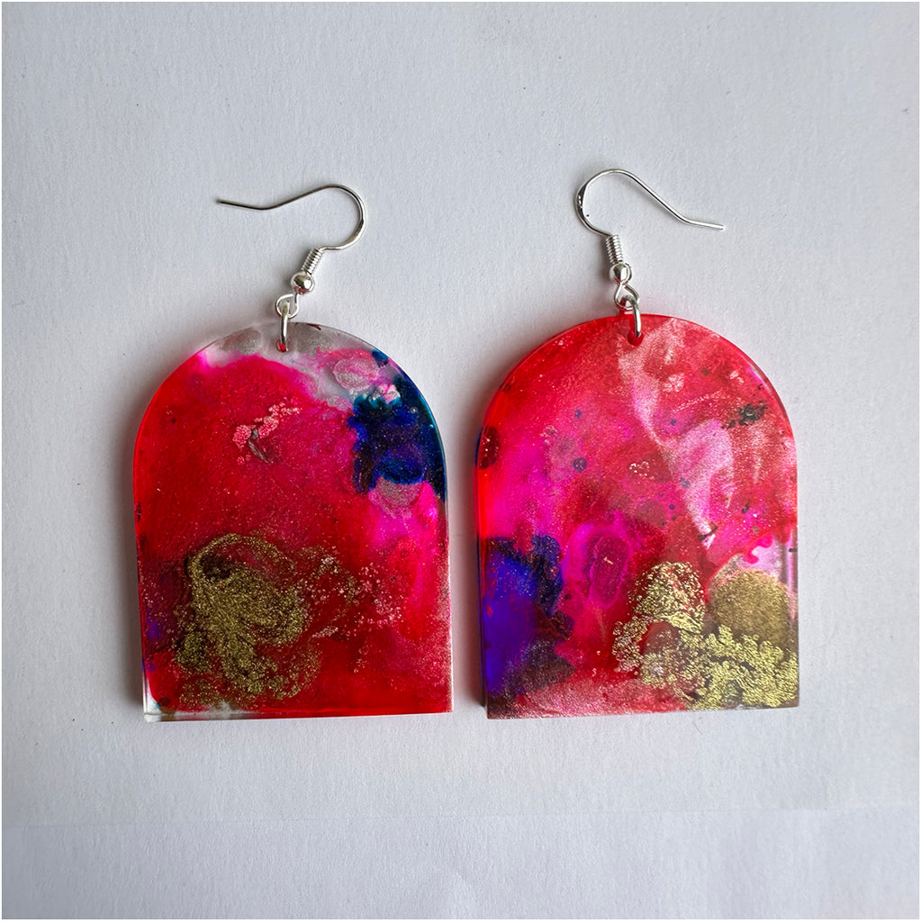 Resiliently Resin Earrings