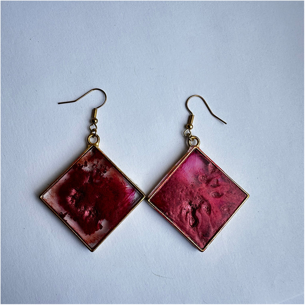 Resiliently Resin Earrings