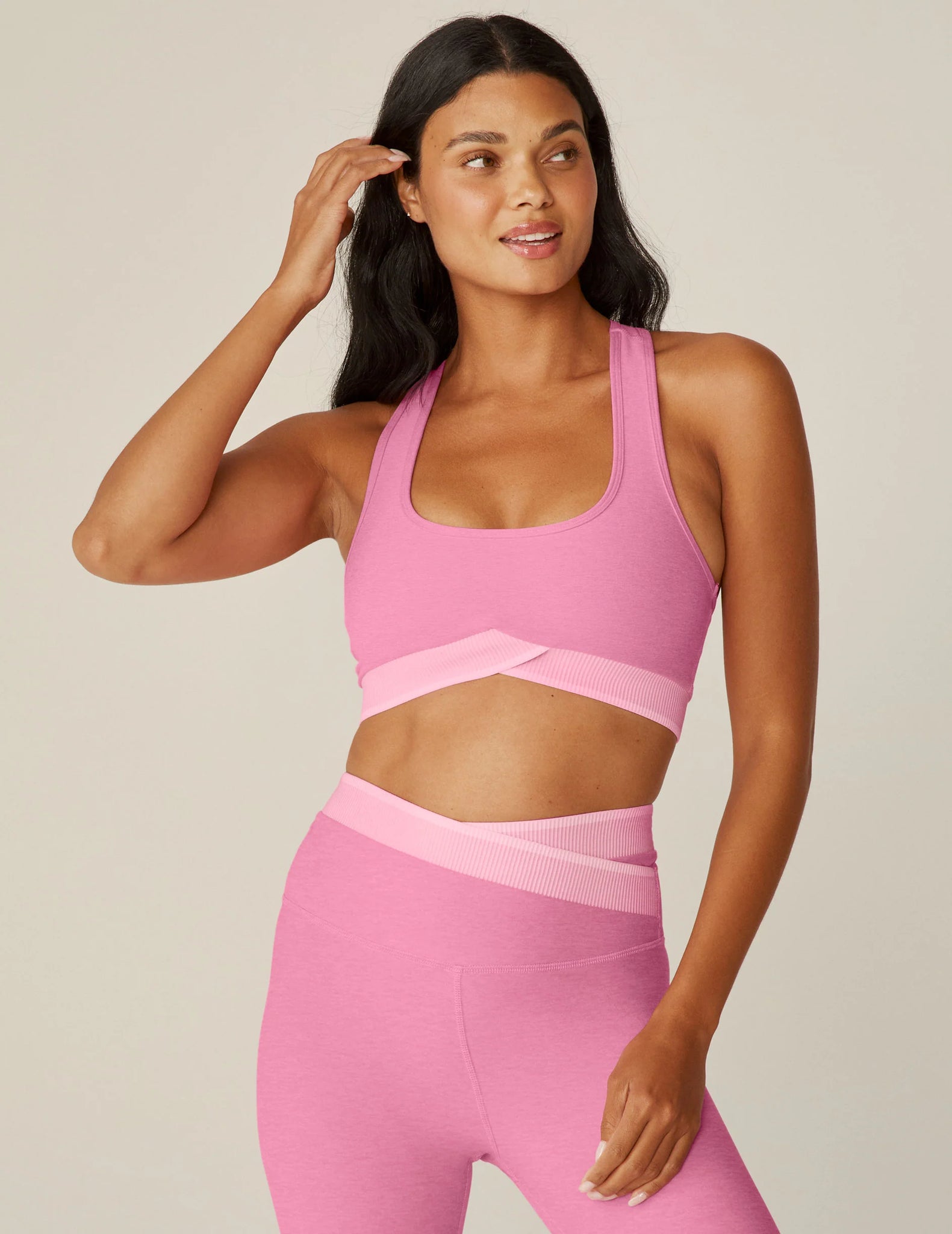 In The Mix Bra - Pink Bloom Heather