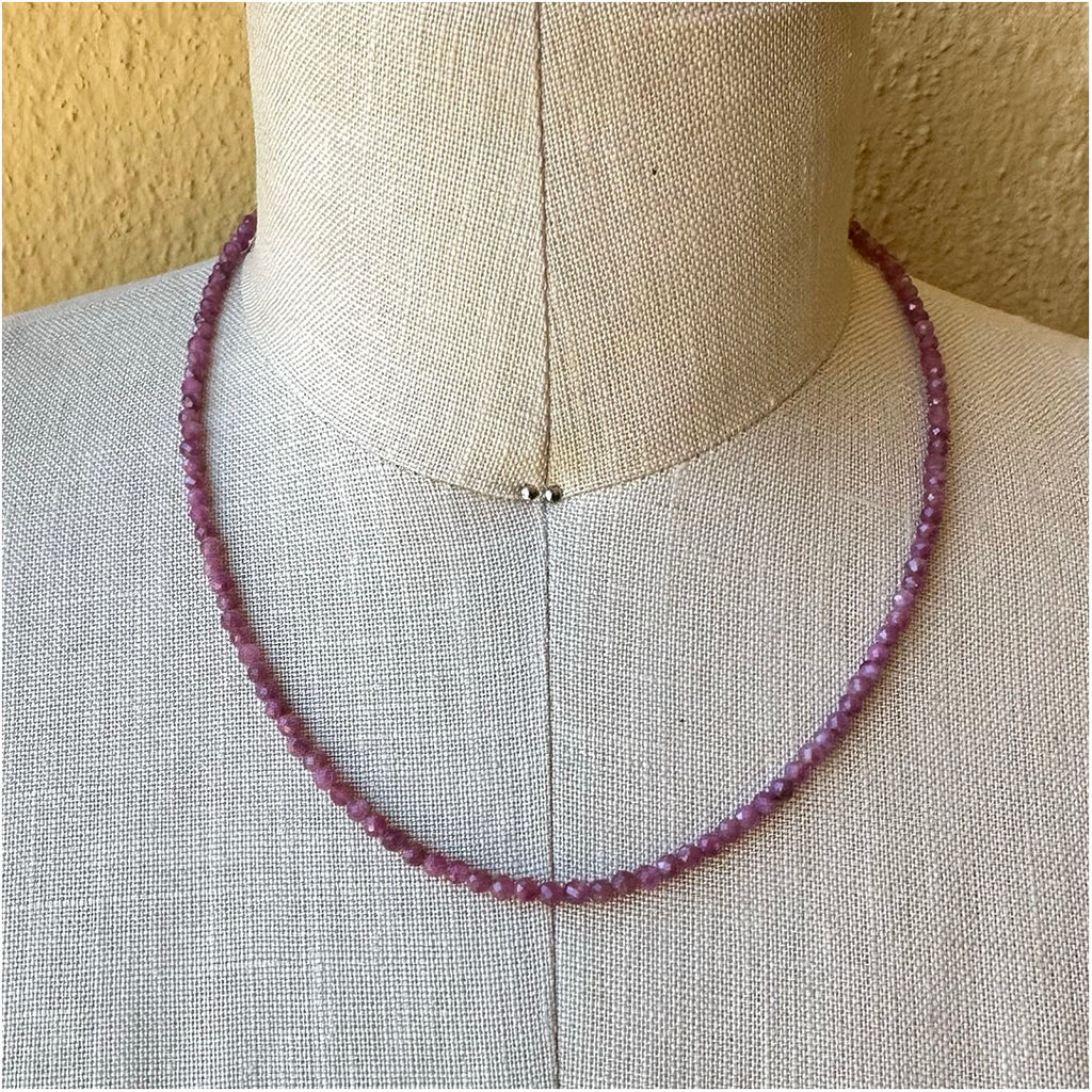 Pink Tourmaline Semi-Precious Stone Chain