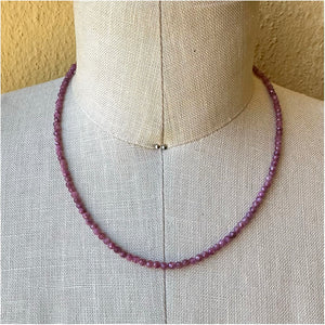 Pink Tourmaline Semi-Precious Stone Chain