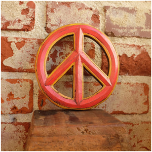 Wooden Peace Sign