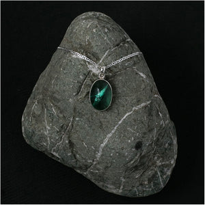 Silver Pendant with Fluorite Stone