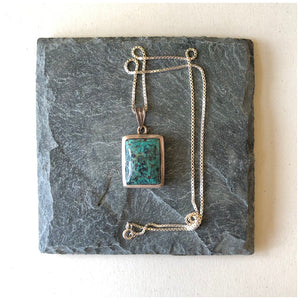 Silver Pendant with Turquoise Stone